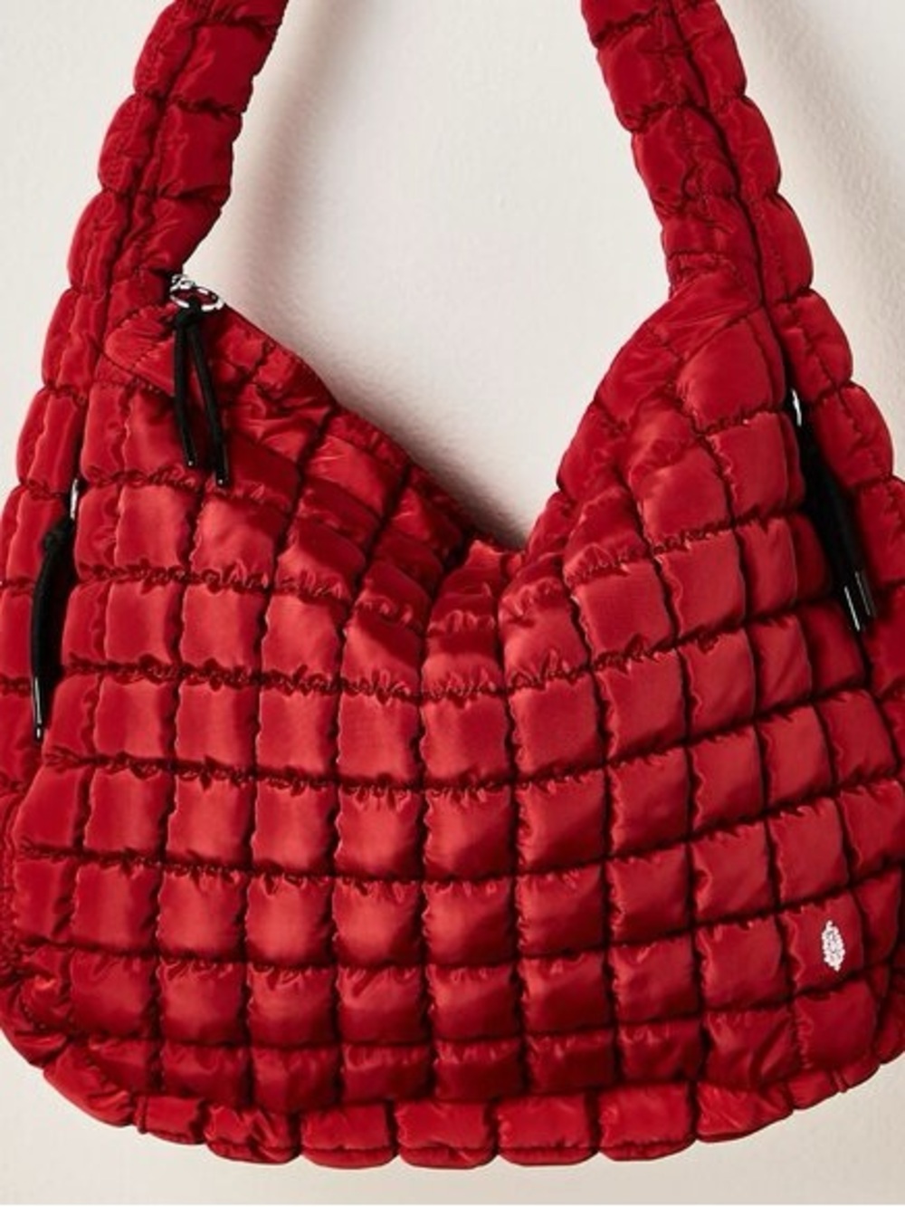 Free People FP Movement Quilted Carryall in Sour Cherry